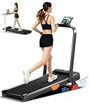 LONTEK 3-in-1 Foldable Treadmill with 300 LBS Capacity, 15% Walking Pad Treadmills for Home and Office, 2.5 HP Under Desk Treadmill with Quiet Brushless