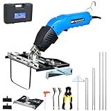 NLBFOU Electric Hot Knife Kit for Grooving/Sculpting/Cutting (5 Blades) Air Cooled 200W 110-120V Pro Slotter Foam Cutting Tool Styrofoam Cutter for XPS, EPP, EPS, EVA, EPE, KT Board, Sponge