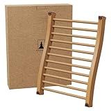 Northwood Sauna - Sauna Backrest - Handmade from Canadian Red Cedar Wood - Ergonomic S-Shape Back Support & Non-Slip Pads
