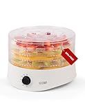 Commercial Chef Food Dehydrator, Five 9.25” BPA-Free Trays, CCD100W6, White