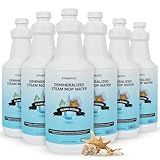 Steam & Go Demineralized Water - Multisurface Cleaner, PVC-Free Ready-to-Use for Mops & Floor Steamers - Ideal for Kitchen, Bathroom, & Home Surfaces - Clean Ocean Scent - 32oz (Pack of 6)