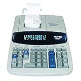 Victor 1560-6 12 Digit Heavy Duty Commercial Printing Calculator with Large Display and Loan Wizard