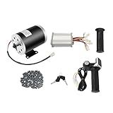 Motor Kit, 48V 1000W Brushed Motor Kit with LCD 3000RPM Adjustable Speed Electric Motor Kit with Key Controller and Throttle for Electric Scooter E-Bike Scooters