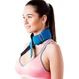 Cool + Relief Cooling Ice Pack Bandana - 16 x 2.5 x 0.8 Inch Head Wrap with Cool Pads (Pack of One) in Blue