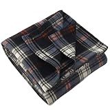 Trail maker 50x60 Throw Blankets, Plaid Fleece Throw Blankets for Bedroom, Couch, Livingroom, Chair, Pets, Outdoors