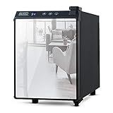 BLACK+DECKER 6 Bottle Wine Fridge, Wine Cooler with Mirrored Front, Mini Wine Fridge Thermoelectric, BD60316