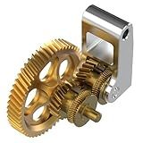 BIQU Panda Claw, Extruder Gear Assembly for Bambu-Lab X1C P1P P1S 3D Printers, Golden RNC Nano-Coated Extruder Gear, Smoother and More Even Flow, Longer Service Life