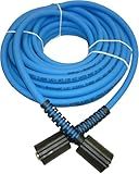 UBERFLEX™ Kink Resistant Pressure Washer Hose 1/4", 3,100 PSI with (2) 22MM - Made in USA - (50 Feet)