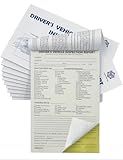 Detailed Driver's Vehicle Inspection Report 10 Pack Book Format, 2-Ply Carbonless, 5.5" x 8.5", 35 Sets of Forms per DVIR Log Book for Truck Drivers,FMCSR Compliant with Easy Tear-Out