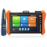 Rsrteng CCTV Tester 8K 32MP 12MP IP Camera Test,POE++ Max 90W Power Output POE Camera Test 8MP Auto HD TVI/CVI/AHD/SDI/CVBS Coaxial Tester