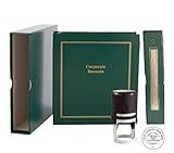LLC Kit (Green) - Binder, Slipcase, Operating Agreement, Membership Certificates, Index Tabs & Black R-542 Self-Inking LLC Seal Stamp