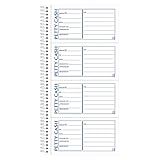 Adams Spiral Petty Cash Book, 2-Part, Carbonless, 4 Messages per Page, 200 Sets per Book (SC1156)