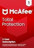 McAfee Total Protection 5-Device 2025 | Security Software Includes Antivirus, Secure VPN, Scam Protection, Identity Monitoring | 1-Year Subscription with Auto-Renewal | Key Card
