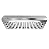 Weceleh 30 Inch Under Cabinet Range Hood, kitchen hood ductless 600CFM