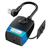 meross Outdoor Dimmer Plug, Smart Outdoor Plug Works with Apple HomeKit, Alexa, Google Home, IP44 Outdoor Dimmer for String Lights Lamps, Patio Lights with Voice & Remote Control, Schedule & Timer