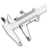 Spurtar Vernier Caliper Measuring Tool 6", 0-6Inch/0-150mm Manual Non Digital Calipers, 0.001"/0.02mm High Precision Durable Micrometer
