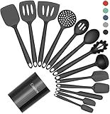 Coukre Silicone Kitchen Cooking Utensils Set, Heat Resistant, 14-Piece
