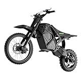 VIPCOO H3 Electric Dirt Bike for Teens and Adults, 3500W Electric Motorcycle, Up to 40MPH / 45° Slope / 45 Miles Range, 14"/12" Fat Tire E Dirt Bike with Nitrogen Suspension Fit Age 13+