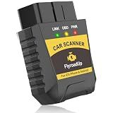 FlyroadUp Car OBD2 Scanner Bluetooth for iPhone iOS Android OBDII Diagnostic Scan Tool Code Reader for Error Code Clear Braking Performance Test