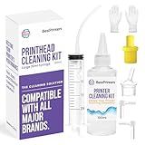 Best Printer Cleaning Kit for Epson, HP | Brother Inkjet Printhead Cleaning Kit | Inkjet Printer Head Cleaner | Printer Head Cleaning Kit with LARGE 20ml Syringe - 100ml Printer Cleaning Fluid