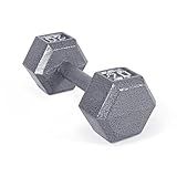 CAP Barbell Cast Iron HexDumbbell, Single, 20 lb