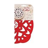 Talisman Designs Pie Top Cutter | 10-Inch | Red | Pie Crust Cutter | Pie Decorating Tools | Pie Pastry Baking Accessories | Stencil Crust Cutout