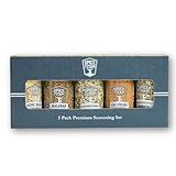 Spice Titan Grilling Spice Set, Gift Pack of 5, Bold, Fresh, Original, All Natural Seasonings, Use For Any Meat or Veggie, Gluten Free, BBQ Grilling Accessories, Smoker Accessories