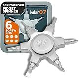 Kelvin Tools Kelvin 07 Fidget Spinner Multitool - Pocket Spinner Multi-Screwdriver with Six Chromoly Steel Heads, Multi Bit Screwdriver for Adults, Includes 2 Straight, 2 Phillips, 2 Torx Bits