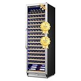 Velieta Upgraded 190 Bottles Wine Cooler Refrigerator,24 Inch Wide Wine Fridge with Professional Temperature Control System, Freestanding or Built-in installation, Quiet Operation
