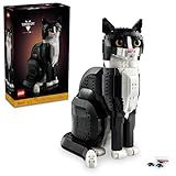 LEGO Ideas Tuxedo Cat - Building Sets for Adults Ages 18+ - DIY Crafts Kit for Home Decor, Living Room or Bedroom - Gift for Birthdays - 21349
