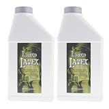 Liquid Latex for Special Effects (2 Pack Set) 16 Oz EACH! Skin-Safe, Dries Clear, Easy Application, for Halloween, Cosplay, Zombie SFX and Movie Makeup