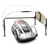 CNAINFC Robot Mower Garage, Robot Mower Accessories, Outdoor Storage shed, Durable rain-Proof and Ultraviolet-Proof Cover, Fits All Robotic Lawn Mowers (Extra Large Size)