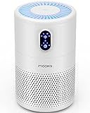 MOOKA Air Purifiers for Home Large Room up to 1076 ft², H13 True HEPA Air Filter Cleaner, Odor Eliminator, Remove Smoke Dust Pollen Pet Dander, Night Light(Available for California)