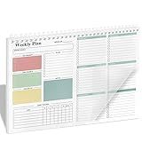 Ymumuda Weekly To Do List Notepad - Daily To Do List Undated 52 - Week Sheets, 8.5x11" Weekly Goal Notebook, Habit Tracker Journal, Excellent for Student School Work Personal Productivity Organizer