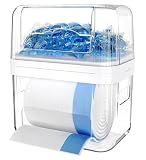 YGKATING Trash Bag Dispenser & Dishwasher Pods Container, 3 in 1 Clear Acrylic Garbage Bags Holder Under Sink Organizer Laundry Pods Dishwasher Tabs Storage Box for Laundry Room and Kitchen Cabinet