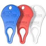 Dimsem 3 Pack Portable Tick Removal Tools, Tick Remover Tools for Dogs, Pets and Humans, Efficient, Safe and Reliable, Tick Key Essentials for Outdoor Activities