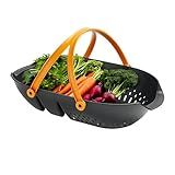 Fiskars Garden Harvest Basket - Container for Gardening and Harvesting with Tool Caddy - Harvesting Basket Doubles as a Colander for Vegetables and Fruits - Garden Accessories