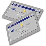 Thaph-Ky Debit Card Sticker- Funny System Error Message Credit Card Skin, Protecting Personalizing Sticker for EBT, Transportation, Key, ID, Bank Card - Waterproof No Bubble, Slim, Anti-wrinkle Skin