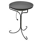 Wild Bird Lover’s Heated Bird Bath with Metal Stand – 20" Slate-Textured Basin, 150W Heater & 30" Coated Stand – Outdoor Bird Bath Keeps Water Ice-Free Year Round – Safe & Slip-Resistant Surface