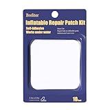 Breliter Inflatable Patch Repair Kit - Waterproof TPU Pool Repair Tape, Heavy Duty Repair Patch for Air Mattress, Bounce House, Inflatable Toys, Tent, Swimming Ring - 10 Packs of 2.5in x 2.5in, Square