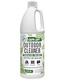 Mighty Mint Outdoor Cleaner, Powerful | Bleach-Free | Biodegradable, Cleans Stains on Wood, Decks, Concrete, Patios, and Vinyl Siding, Natural Mint Scent, 32oz