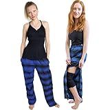 Inspired Comforts Men's/Unisex Tearaway Post Surgery Recovery Pajama Pants with Pockets | Hidden Easy Open Side Snaps | Adjustable Elastic | Soft Flannel | S, Blue