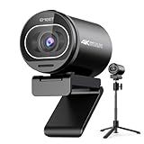EMEET S600 4K Webcam with Tripod for Streaming - Sony 1/2.55'' Sensor, PDAF Autofocus, 1080P@60FPS, 2 Noise Reduction Mics, Built-in Privacy Cover, 73° FOV, Streaming Webcam for Product/Game/Beauty