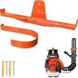 JAWULIJA Backpack Blower Wall Mount with Hose Holder,Heavy Duty Leaf Blower Holder,Backpack Blower Storage Rack,Backpack Leaf Blower Hanger for Workshop,Shed,Garage（1 Pack）