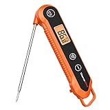 ThermoPro Digital Instant Read Meat Thermometer for Grilling Waterproof Kitchen Food Thermometer with Calibration & Backlight Baking Bread Candy Thermometer Cooking Tools Utensils