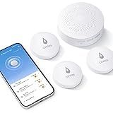 Winees WiFi Water Leak Detector for Home, 3 Pack Water Sensors with 100dB Adjustable Alarm, Leak Alert Email&SMS Notification, 200M Transmission for Basement, Bathroom, Laundry, IFTTT, 2.4G WiFi Only