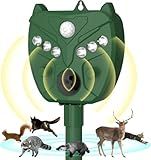 Solar Animal Repellent, Cat Repellent Outdoor, Squirrel Repellent, Deer Repellent, Motion Sensor & Flashing Light, Repel Dogs, Deer, Fox, Raccoon, Skunk, Rabbit, Squirrels, Coyote Deterrent for Yard