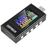 USB C Power Meter USB C Tester, 3-36V 0-12A PD3.1 QC4.0 PDO Decoding High Precision Two-Way Measurement Voltage Current Capacity Voltmeter Ammeter Detector Digital Tester Multimeter for Charger Cable