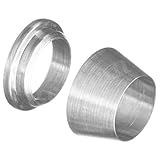 Beduan 304 Stainless Steel Compression Fitting Ferrule Sleeve 3/16" Tube OD Double Ferrule Rings Tubing Fitting