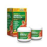 MagniLife Arnica Pain Relief Gel, Fast Acting Neck and Back Pain Relief, with Eucalyptus and Emu Oil to Soothe Soreness, Inflammation and Discomfort (2 Pack-4oz Jars)